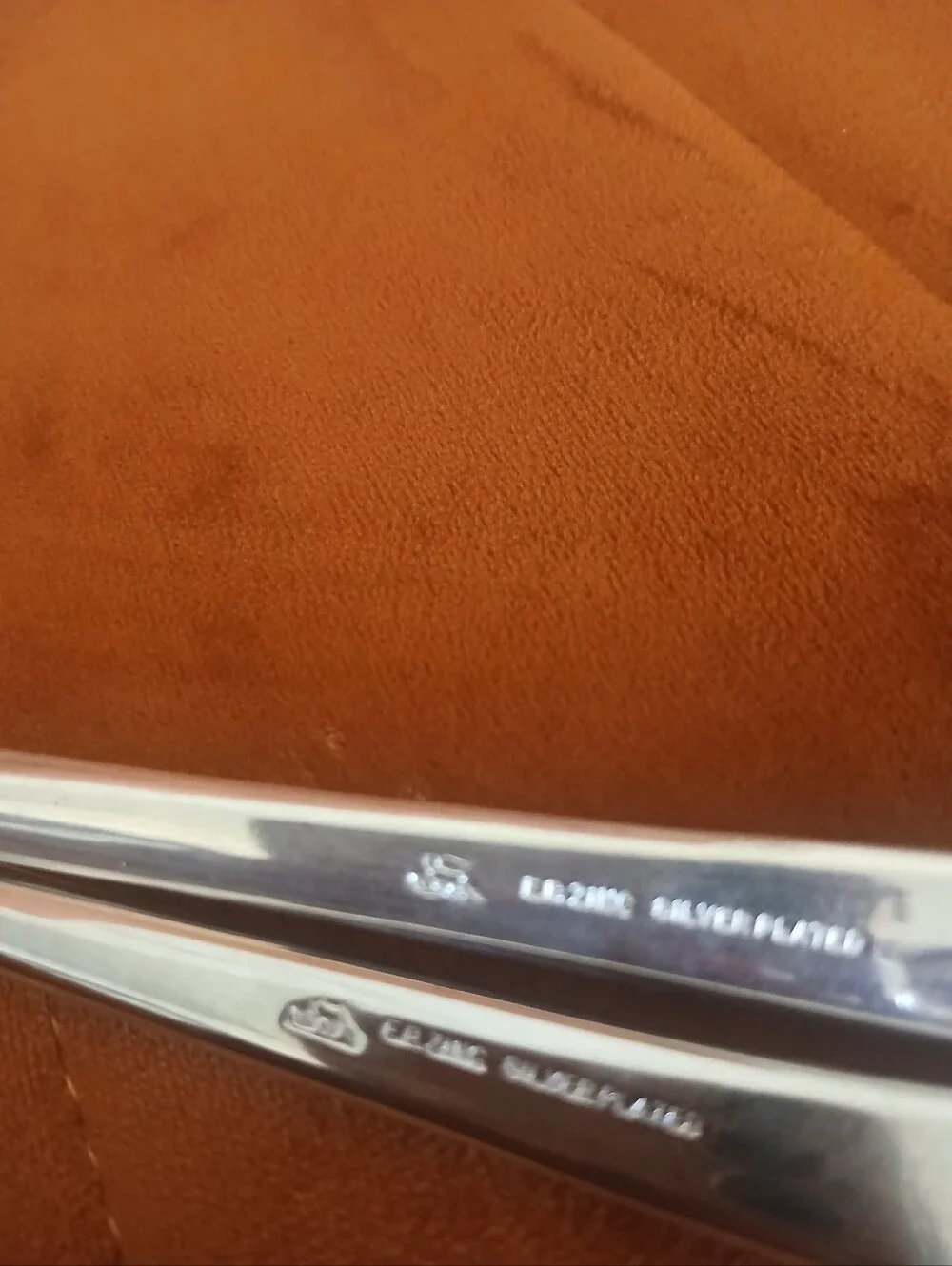 Silver Plated Serving Spoon and Fork Set